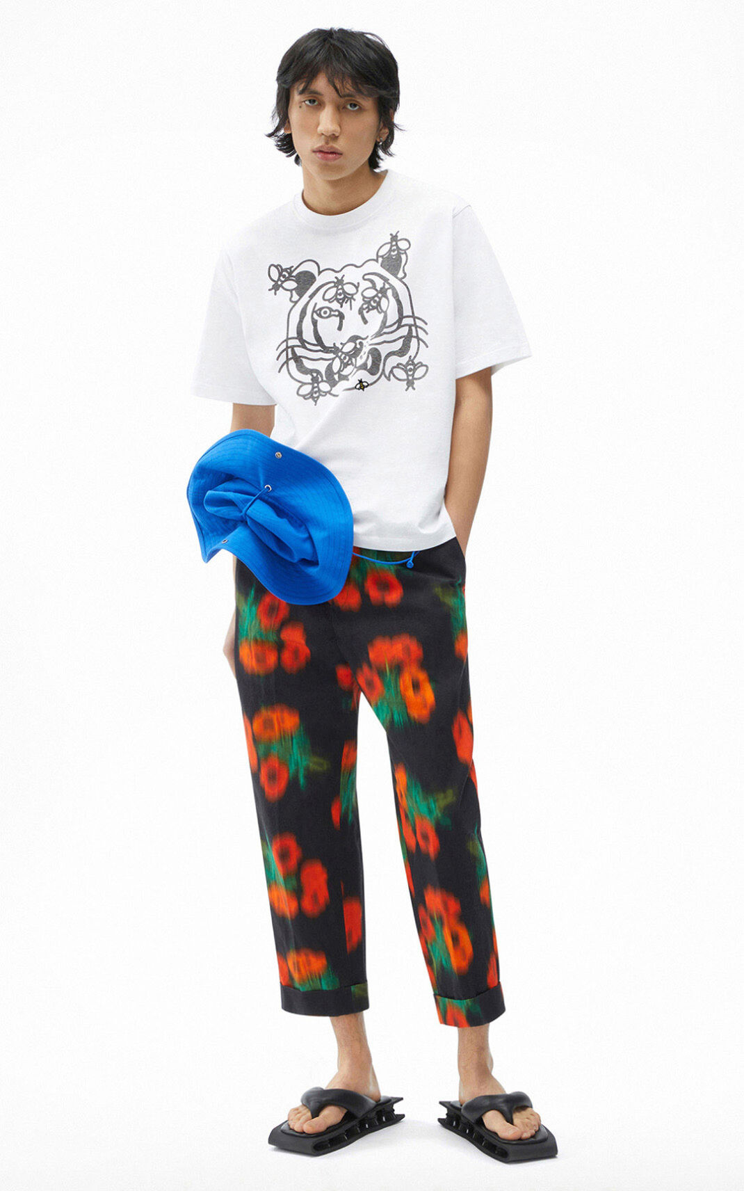 Kenzo Bee a Tiger T-shirt Heren Wit | 84056BJEO